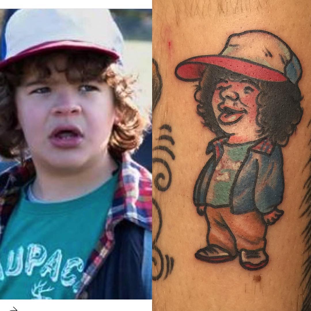 Stranger things Dustin by jeremy Zettler at Perfect Image tattoo, ONtario