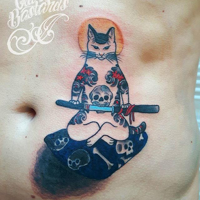 Monmon Cat Tattoos: