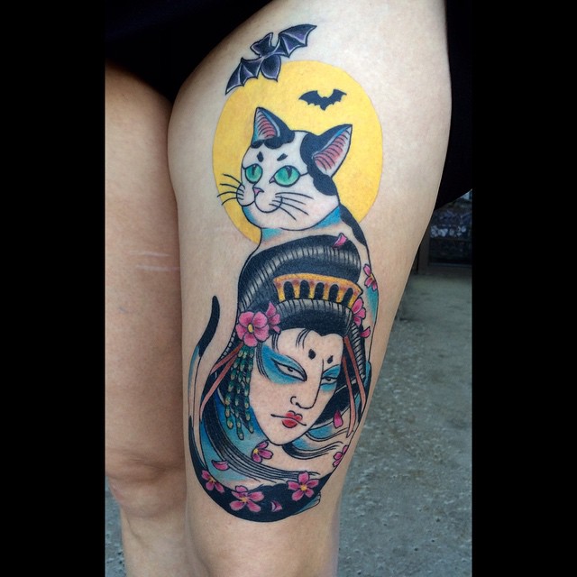 cat Heather Sinn at Tattoo Room in Simi Valley CA