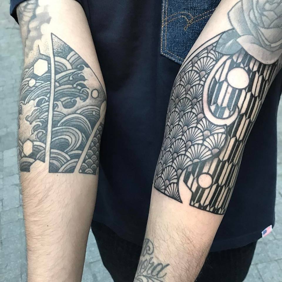 Full sleeves by Nissaco and Gakkin.