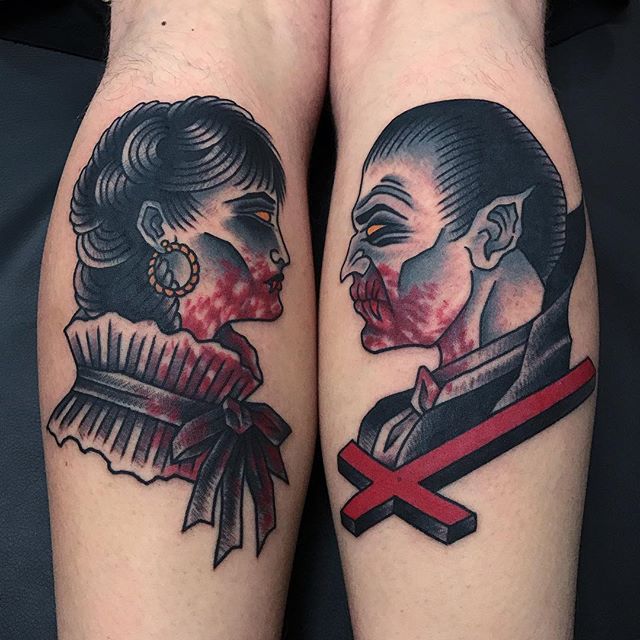 Vampire Girl tattoo by A-I-M-L-ArtIsMyLife on DeviantArt