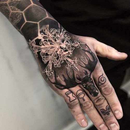 metallic snowflake tattoos, … curated on LTK