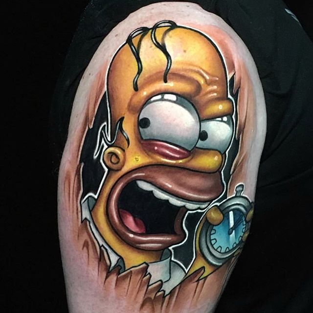 Homer Simpson Tattoos: