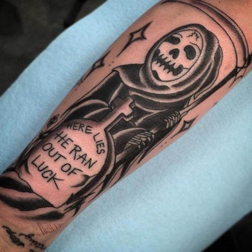 Tyson at 1st Amendment Tattoo in Temecula, CA. Modern Baseball