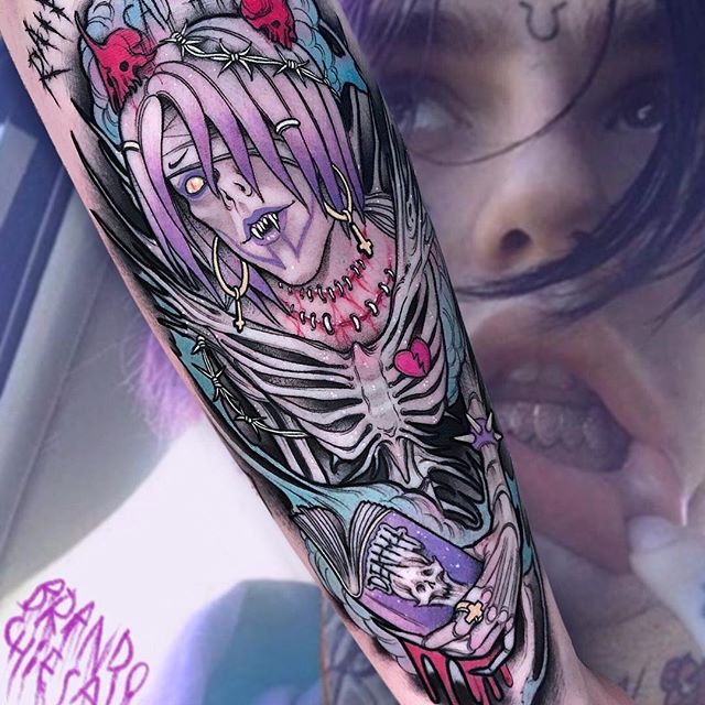 Lil peep inspired piece also based on Rem