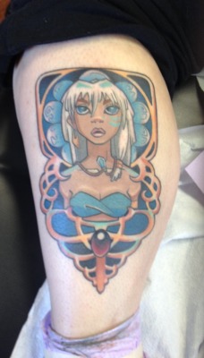 Linzi Compher at Family Tradition Tattoo in Mooresville NC