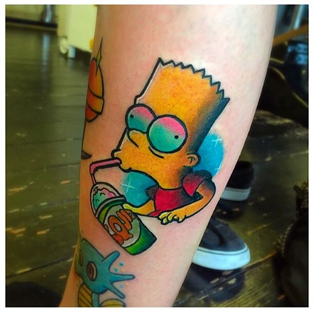 Bart Simpson Tattoos: